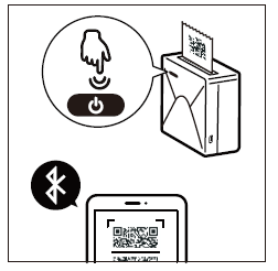 双击电源按钮，用APP扫描纸上二维码连接设备